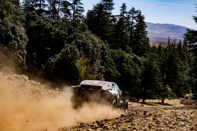 W2RC - RALLYE DU MAROC 2025 228 GUTHRIE Mitch (USA), WALCH Kellon (USA), Ford M Ford Raptor, FIA W2RC, Ultimate T1+, action during the Private of the Rallye du Maroc 2025, 5th round of the 2025 WR2C from October 9 to 10, 2025 in Arzou, Morocco - ArzouMorocco Copyright: xJULIENxDELFOSSEx