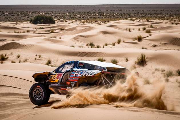 W2RC - RALLYE DU MAROC 2025 228 GUTHRIE Mitch (USA), WALCH Kellon (USA), Ford M Ford Raptor, FIA W2RC, Ultimate T1+, action during the Stage 2 of the Rallye du Maroc 2025, 5th round of the 2025 WR2C on October 14, 2025 around Erfoud, Morocco - ErfoudMorocco Copyright: xJULIENxDELFOSSEx