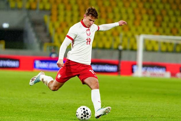 Marcel Krajewski seen during U21, U 21 2027 EURO Qualifying, EM, Europameisterschaft game between national teams of Poland and Montenegro (Kazimierz Koper Ball Raw Images) Katowice Arena Katowice Poland Copyright: xKazimierzxKoperx kazimierzkoper_poland_montenegro_u21_2526-099
