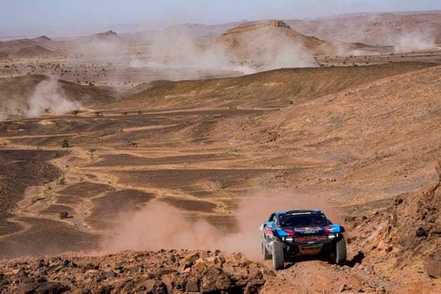 W2RC - RALLYE DU MAROC 2025 228 GUTHRIE Mitch (USA), WALCH Kellon (USA), Ford M Ford Raptor, FIA W2RC, Ultimate T1+, action during the Stage 3 of the Rallye du Maroc 2025, 5th round of the 2025 WR2C on October 15, 2025 around Erfoud, Morocco - ErfoudMorocco Copyright: xJULIENxDELFOSSEx