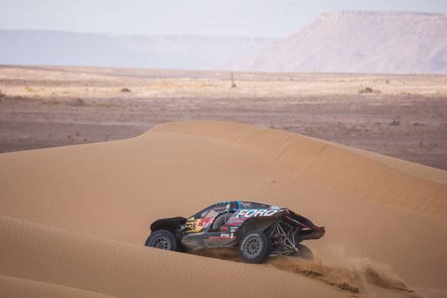W2RC - RALLYE DU MAROC 2025 228 GUTHRIE Mitch (USA), WALCH Kellon (USA), Ford M Ford Raptor, FIA W2RC, Ultimate T1+, action, during the Stage 5 of the Rallye du Maroc 2025, 5th round of the 2025 WR2C on October 17, 2025 around Erfoud, Morocco - ErfoudMorocco Copyright: xFREDERICxLExFLOCxHx