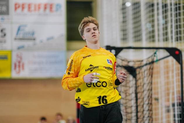 Magnus Bierfreund HBW Balingen Weilstetten, 16 , HC Oppenweiler Backnang vs HBW Balingen Weilstetten, Handball, 2 Bundesliga, Matchday 9, Season 2025 2026, 26 10 2025, HC Oppenweiler Backnang vs HBW Balingen Weilstetten, Handball, 2 Bundesliga, Matchday 9, Season 2025 2026, 26 10 2025 Backnang Copyright: xEibner-Pressefoto LarsxNeumannx EP_LNN