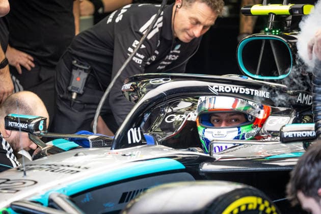 Andrea Kimi Antonelli ITA, Mercedes AMG Petronas F1 Team, 12 BHR, Formula 1 World Championship, Formula 1 testing, Bahrain international Circuit, 13 02 2026 BHR, Formula 1 World Championship, Formula 1 testing, Bahrain international Circuit, 13 02 2026 Copyright: xEibner-Pressefoto ThomasxFuesslerx EP_TFR