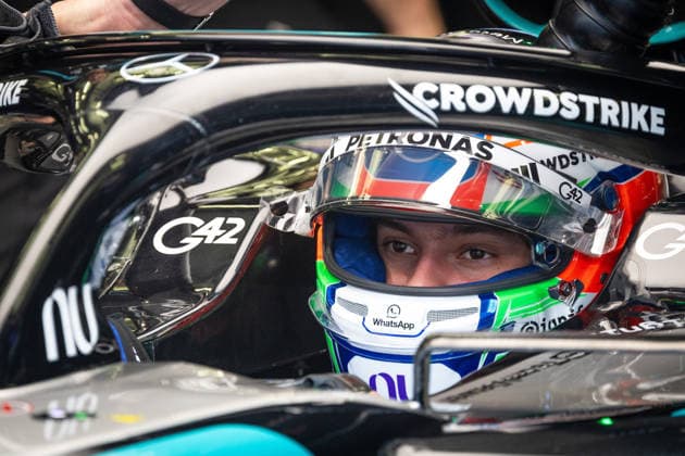 Andrea Kimi Antonelli ITA, Mercedes AMG Petronas F1 Team, 12 BHR, Formula 1 World Championship, Formula 1 testing, Bahrain international Circuit, 13 02 2026 BHR, Formula 1 World Championship, Formula 1 testing, Bahrain international Circuit, 13 02 2026 Copyright: xEibner-Pressefoto ThomasxFuesslerx EP_TFR