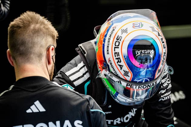 Andrea Kimi Antonelli ITA, Mercedes AMG Petronas F1 Team, 12 BHR, Formula 1 World Championship, Formula 1 testing, Bahrain international Circuit, 13 02 2026 BHR, Formula 1 World Championship, Formula 1 testing, Bahrain international Circuit, 13 02 2026 Copyright: xEibner-Pressefoto ThomasxFuesslerx EP_TFR
