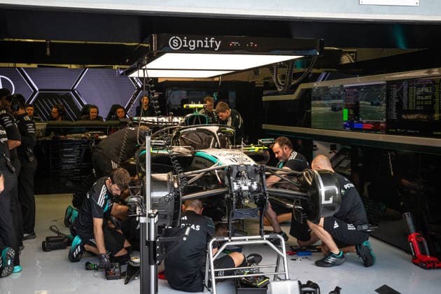Andrea Kimi Antonelli ITA, Mercedes AMG Petronas F1 Team, 12 BHR, Formula 1 World Championship, Formula 1 testing, Bahrain international Circuit, 13 02 2026 BHR, Formula 1 World Championship, Formula 1 testing, Bahrain international Circuit, 13 02 2026 Copyright: xEibner-Pressefoto ThomasxFuesslerx EP_TFR