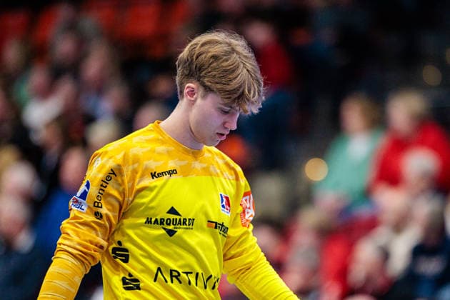 Magnus Bierfreund HBW Balingen Weilstetten, 16 GER, TuS N Luebbecke vs HBW Balingen Weilstetten, Handball, 2 Bundesliga, 21 Matchday, Season 2025 2026, 25 02 2026 GER, TuS N Luebbecke vs HBW Balingen Weilstetten, Handball, 2 Bundesliga, 21 Matchday, Season 2025 2026, 25 02 2026 Luebbecke Copyright: xEibner-Pressefoto JanxRollingerx EP_JSK