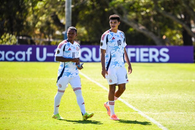 Costa Rica national team, Nationalteam against Bermuda National team. 2026 Concacaf Under - 20 Qualifiers Costa Rica National team substitute players enter the pitch previous to the match between the U-20 National Teams of Costa Rica and Bermuda, played on 02.03.26 at at the FCRF-Plycem Sports Complex in Alajuela, Costa Rica as part of the 2026 Concacaf Under - 20 Qualifiers. Photo Jose Campos PMEimages. Alajuela Alajuela Costa Rica Copyright: xJosexCamposx xPMEimagesx