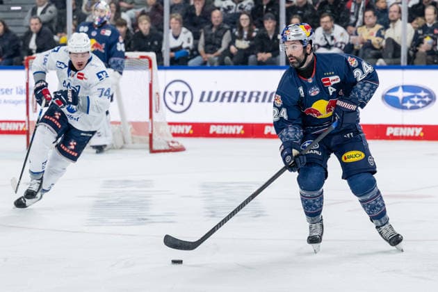 Ryan Murphy EHC Red Bull Muenchen, 24 GER, EHC Red Bull Muenchen vs Adler Mannheim, Ice Hockey, DEL, Playoffs, Semifinal Game 2, Season 2025 2026, 10 04 2026 GER, EHC Red Bull Muenchen vs Adler Mannheim, Ice Hockey, DEL, Playoffs, Semifinal Game 2, Season 2025 2026, 10 04 2026 Muenchen Copyright: xEibner-Pressefoto HeikexFeinerx EP_HFR