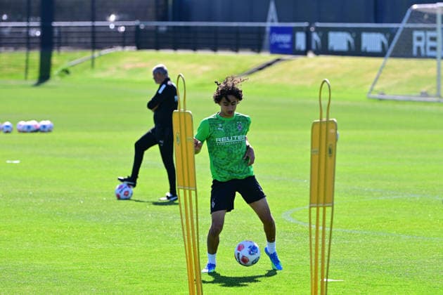 29 04 2026 Moenchengladbach Football, Men, Season 2025 2026, Training Borussia Moenchengladbach Wael Mohya Gladbach DFL regulations prohibit any use of photographs as image sequences and or quasi video Borussia Park NRW Germany