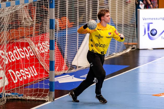 Magnus Bierfreund HBW Balingen Weilstetten, 16 on the ball, Dessau Rosslauer HV 06 vs HBW Balingen Weilstetten, Handball, 2 Bundesliga, 33 Matchday, Season 2025 26, 29 05 2026, Dessau Rosslauer HV 06 vs HBW Balingen Weilstetten, Handball, 2 Bundesliga, 33 Matchday, Season 2025 26, 29 05 2026 Dessau Rosslau Copyright: xEibner-Pressefoto LauraxRoemerx EP_LRR