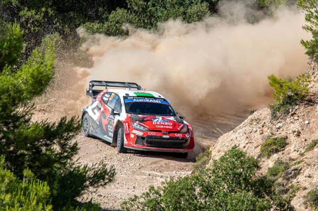 IPA86115737 - Elfyn Evans (GBR) and Scott Martin (GBR) in a Toyota GR Yaris Rally1 driving for Toyota Gazoo Racing WRT during the 8th round of the FIA WRC, Motorsport Rallye, WM EKO Acropolis Rally Greece, June 26, 2026  Copyright: xFedericoxManoni IPAxSportx xx 86115737