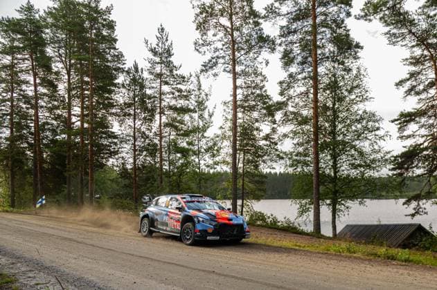 IPA87154462 - Adrien Fourmaux (FRA) and Alexandre Coria (FRA) in a Hyundai i20 N Rally1 from the Hyundai Shell Mobis World Rally Team in action during the FIA WRC, Motorsport Rallye, WM SECTO RALLY FINLAND in Jyväskylä, Finland, July 30–August 2, 2026. Copyright: xFedericoxManoni IPAxSportx xx 87154462