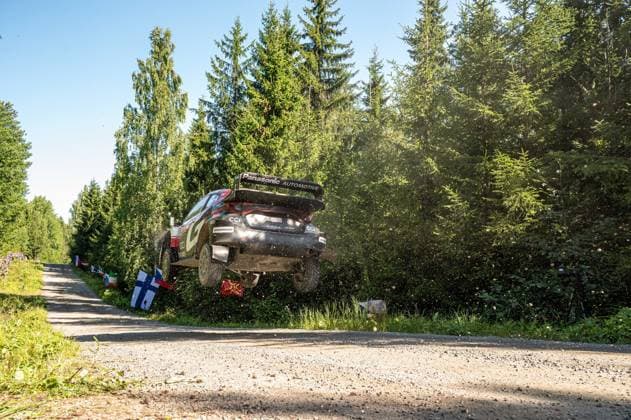IPA87186181 - Elfyn Evans (GBR) and Scott Martin (GBR) in a Toyota GR Yaris Rally1 from Toyota Gazoo Racing WRT in action during the FIA WRC, Motorsport Rallye, WM SECTO RALLY FINLAND in Jyväskylä, Finland, July 30–August 2, 2026.  Copyright: xFedericoxManoni IPAxSportx xx 87186181