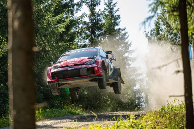 IPA87186200 - Elfyn Evans (GBR) and Scott Martin (GBR) in a Toyota GR Yaris Rally1 from Toyota Gazoo Racing WRT in action during the FIA WRC, Motorsport Rallye, WM SECTO RALLY FINLAND in Jyväskylä, Finland, July 30–August 2, 2026.  Copyright: xFedericoxManoni IPAxSportx xx 87186200