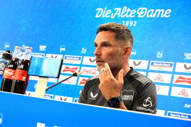 August 5, 2026, Germany, Soccer, 2. Bundesliga, 2026–2027 Season, Sportforum, Hertha BSC, Press Conference with Head Coach Stefan Leitl, Hertha BSC Berlin, 2nd Division, DFB and DFL regulations prohibit any use of photographs as image sequences and or quasi-video, Berlin Sportforum, Berlin, Germany Copyright: xNordphotox xEnglerx