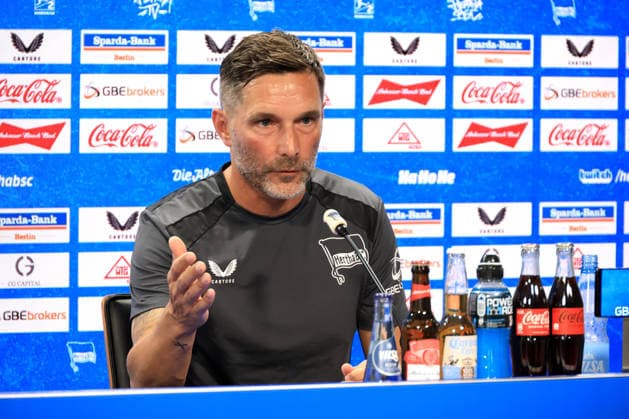 August 5, 2026, Germany, Soccer, 2. Bundesliga, 2026–2027 Season, Sportforum, Hertha BSC, Press Conference with Head Coach Stefan Leitl, Hertha BSC Berlin, 2nd Division, DFB and DFL regulations prohibit any use of photographs as image sequences and or quasi-video, Berlin Sportforum, Berlin, Germany Copyright: xNordphotox xEnglerx