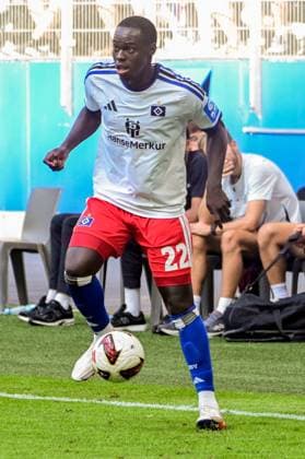 Kofi Amoako: HSV in Action Germany, Hamburg, Volksparkstadion, Soccer, Friendly Match, Bundesliga 1, Hamburger SV, OSC Lille