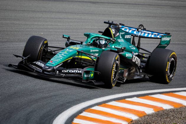 18 STROLL Lance, Aston Martin F1 Team AMR26, in action during the 2026 Formula 1 Dutch Grand Prix, the 12th round of the 2026 Formula One World Championship, held August 21–23, 2026, at Circuit Zandvoort in Zandvoort, Netherlands. Zandvoort, Netherlands