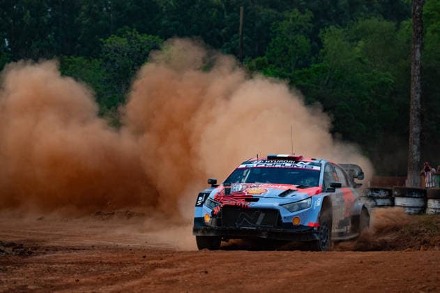 IPA87885222 - Driver Adrien Fourmaux and co-driver Alexandre Coria of the Hyundai Shell Mobis World Rally Team, driving a Hyundai i20 N Rally1, are set to compete on the first day of the 2026 FIA World Rally Championship WRC, Motorsport Rallye, WM Ueno Rally of Paraguay on August 28 in Encarnación, Paraguay.  Copyright: xLucaxBarsali IPAxSportx xx 87885222