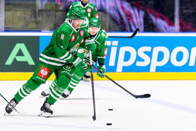 September 3, 2026: Linus Sandin of Rögle ahead of the CHL game between HC Plzen and Rögle on September 3, 2026 in Plzen. Photo by Mathilda Schuler. BILDBYRAN code MA MA1031 ice hockey CHL Champions Hockey League HC Plzen Rögle Rögle BBENG ice hockey CHL Champions Hockey League HC Plzen Rögle Rögle BBENG Copyright: MATHILDAxSCHULER BB260903MA032