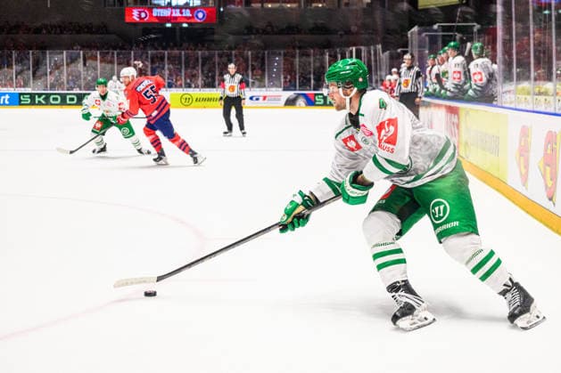 September 5, 2026: Linus Sandin of Rögle during the CHL game between Dynamo Pardubice and Rögle on September 5, 2026 in Pardubice. Photo by Mathilda Schuler. BILDBYRAN code MA MA1033 ice hockey CHL Champions Hockey League Dynamo Pardubice Rögle Rögle BBENG ice hockey CHL Champions Hockey League Dynamo Pardubice Rögle Rögle BBENG  Copyright: MATHILDAxSCHULER BB260905MA077