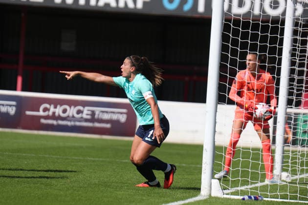 Barclays Women™s Super League match between West Ham United and London City Lionesses LONDON, ENGLAND - SEPTEMBER 12: Alexia Putellas of London City Lionesses during the Barclays Women™s Super League match between West Ham United and London City Lionesses at Chigwell Construction Stadium on September 12, 2026 in London, England (Photo by Nina Farooqi beanhive) London United Kingdom Copyright: xNinaxFarooqix