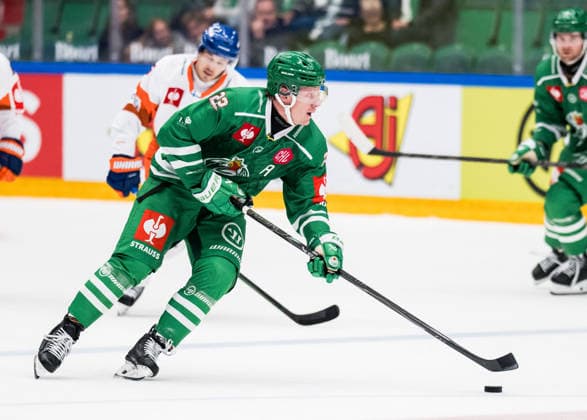 September 13, 2026: Fredrik Olofsson of Rögle during the CHL game between Rögle and Tappara on September 13, 2026 in Ängelholm. Photo by Niclas Jönsson, BILDBYRAN COP 273 NO0442. ice hockey, CHL (Champions Hockey League), Rögle, Tappara, Rögle BBENG, ice hockey, CHL (Champions Hockey League), Rögle, Tappara, Rögle BBENG Copyright: NICLASxJÖNSSON BB260913NO092