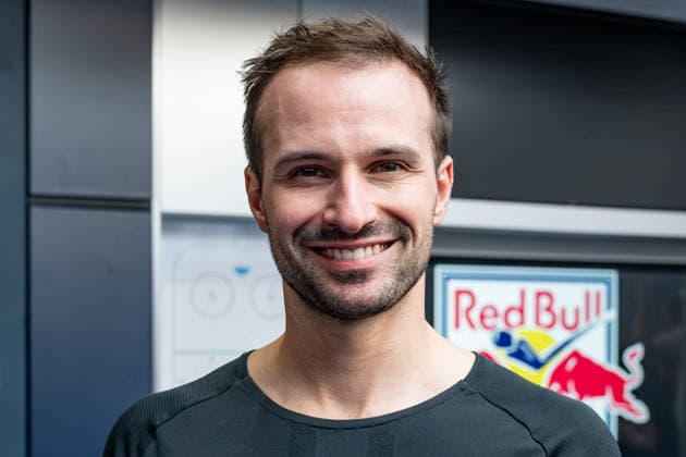Mathias Niederberger, Goaltender, EHC Red Bull Munich, 35, Portrait, GER, EHC Red Bull Munich, Ice Hockey, DEL, Open Locker Room, September 14, 2026, Photo: HMB Media, Heike Feiner Copyright: HMBxMedia HeikexFeiner