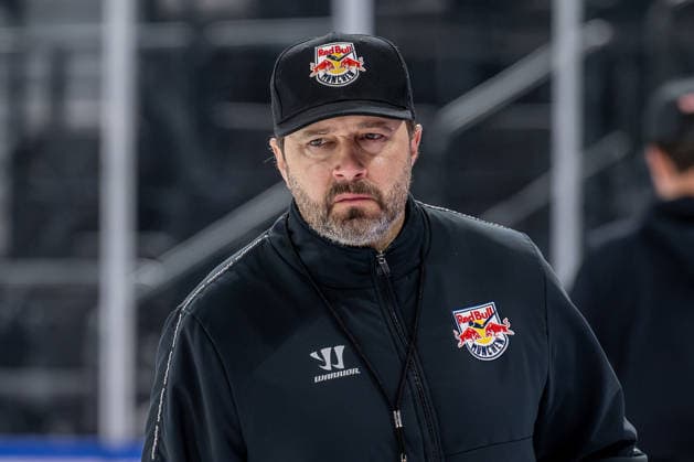 Oliver David, Head Coach, EHC Red Bull Munich Portrait GER, EHC Red Bull Munich, ice hockey, training session ahead of the DEL season opener, September 14, 2026 Photo: HMB Media, Heike Feiner Copyright: HMBxMedia HeikexFeiner