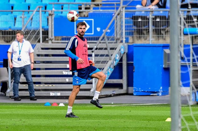 Mario Vuskovic: HSV Back in Action—Germany, Hamburg, Volksparkstadion, Soccer, Bundesliga 1, 1: Mario Vuskovic s first training session with Hamburger SV after his doping suspension
