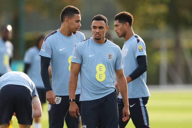 England MD-1 Training, Nations League Trent Alexander-Arnold of England during the England MD-1 training session ahead of the 2026 27 UEFA Nations League Group A3 match vs Spain, Tottenham Hotspur Training Ground, Enfield, England on 25 September 2026 Credit: Tiego Grenho Every Second Media Editorial use only. All images are copyright Every Second Media Limited. No images may be reproduced without prior permission. Copyright: xIMAGO EveryxSecondxMediax ESM-2188-0052 TiegoxGrenhox xEveryxSecondxMediax
