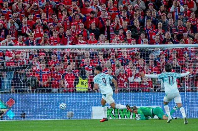 Soccer, Nations League: Norway vs. Portugal 1–2, Nations League Oslo 20260927 Norway s goalkeeper Orjan Haskjold Nyland during the international soccer match between Norway and Portugal in the Nations League. Photo: Lise Aserud, NTB, Oslo, Norway. EDITORIAL USE ONLY. RESTRICTED USE FOR BETTING COMPANIES  Copyright: xLisexAserudx xNTBx