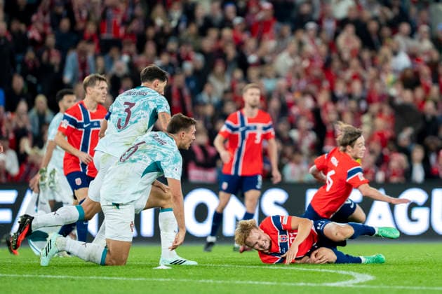 Soccer, Nations League Norway vs. Portugal, Nations League Oslo 20260927 Norway s Andreas Schjelderup during the international soccer match between Norway and Portugal in the Nations League. Photo by Cornelius Poppe, NTB, Oslo, Norway. EDITORIAL USE ONLY. RESTRICTED USE FOR BETTING COMPANIES  Copyright: xCorneliusxPoppex xNTBx