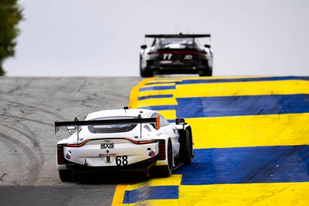 AUTO - IMSA - PETIT LE MANS 2026 68 HASSE CLOT Valentin (fra), SORENSEN Marco (dnk), DRUDI Mattia (ita), Car Blanche, Aston Martin Vantage GT3 Evo, action during the 2026 Motul Petit Le Mans, 11th round of the 2026 IMSA WeatherTech SportsCar Championship, from October 1 to 3, 2026 on the Michelin Raceway Road Atlanta in Braselton, Georgia, United States of America - BraseltonUnited States Copyright: xFabrizioxBoldonix