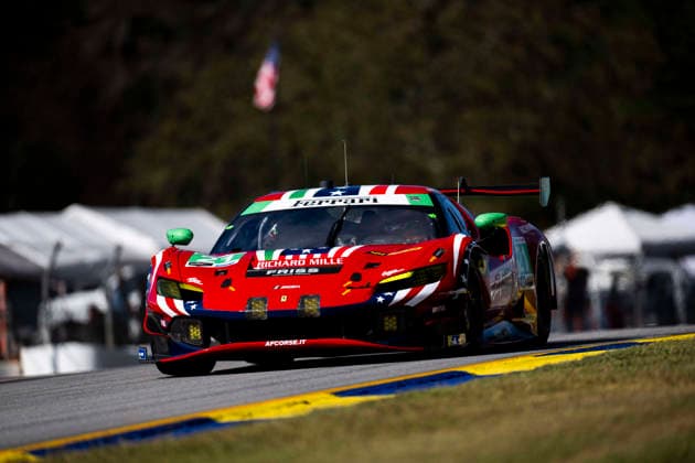 AUTO - IMSA - PETIT LE MANS 2026 21 FUOCO Antonio (ita), MANN Simon (gbr), WADOUX Lilou (fra), AF Corse, Ferrari 296 GT3 Evo, action during the 2026 Motul Petit Le Mans, 11th round of the 2026 IMSA WeatherTech SportsCar Championship, from October 1 to 3, 2026 on the Michelin Raceway Road Atlanta in Braselton, Georgia, United States of America - BraseltonUnited States  Copyright: xFabrizioxBoldonix