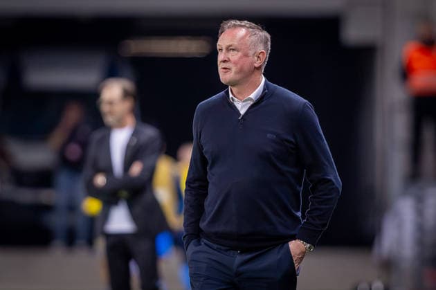 UKRAINE - NORTHERN IRELAND Head coach of Northern Ireland Michael O Neill during UEFA Nations League - League B - Group B2 - Matchday 3 - football match between Ukraine and Northern Ireland. Anton Malatinsky Stadium, City Arena, Trnava, Slovakia, October 02, 2026. Photo by Branislav Racko Copyright: xx 080A9374