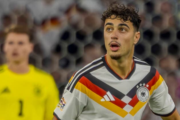 Munich, Germany, October 1, 2026 UEFA Nations League 2026–2027 League Phase Group A2 Match 3 Germany vs. Serbia Pictured: Aleksandar Pavlovic GER DFB DFL regulations prohibit any use of photographs as image sequences and or quasi-video Allianz Arena Bayern Copyright: xFotostandx xSchäferx