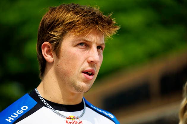 3rd October 2026; Sepang IC, Kuala Lumpur, Malaysia; Formula 1, Bahrain Grand Prix, Qualifying Day; Liam Lawson (30) of New Zealand and Visa Cash App Racing Bulls Formula One Team arriving StephenxBlackberry