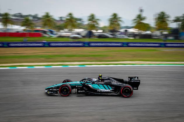 MOTORSPORTS - Formula 1 - 2026 Bahrain Grand Prix in Malaysia Photo by IPA ABACAPRESS.COM89248783 - Andrea Kimi Antonelli (ITA) - Mercedes-AMG PETRONAS F1 Team during Saturday s practice sessions for the 2026 Formula 1 Gulf Air Bahrain Grand Prix in Malaysia at the Sepang International Circuit in Sepang, Malaysia. Round 16 of 23 in the 2026 FIA Formula One World Championship, WM, Weltmeisterschaft held October 2–4, 2026. The race was moved from Bahrain to Malaysia and held at the Sepang International Circuit during the 2026 Bahrain Grand Prix in Malaysia, part of the Formula 1 Championship, on October 3, 2026. Copyright: xIPAxSport ABACAx