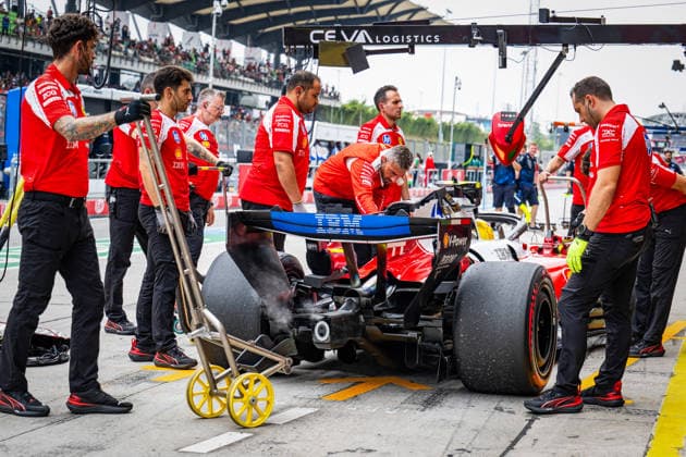 MOTORSPORTS - Formula 1 - 2026 Bahrain Grand Prix in Malaysia Photo by IPA ABACAPRESS.COM89249236 - Scuderia Ferrari HP during Saturday s practice sessions for the 2026 Formula 1 Gulf Air Bahrain Grand Prix in Malaysia at the Sepang International Circuit in Sepang, Malaysia. Round 16 of 23 in the 2026 FIA Formula One World Championship, WM, Weltmeisterschaft held October 2–4, 2026. The race was moved from Bahrain to Malaysia and held at the Sepang International Circuit during the 2026 Bahrain Grand Prix in Malaysia, part of the Formula 1 Championship, on October 3, 2026. Copyright: xIPAxSport ABACAx
