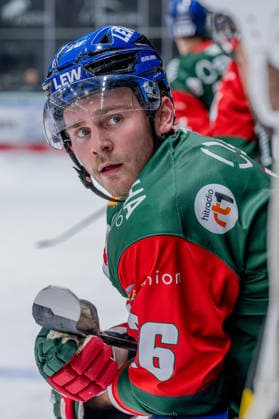 Alexander Blank, Augsburger Panther, 26, Portrait, GER, Augsburger Panther vs. Grizzlys Wolfsburg, Ice Hockey, DEL, 2026–2027 Season, Matchday 4, October 2, 2026, Photo: HMB Media, Heike Feiner Copyright: HMBxMedia HeikexFeiner