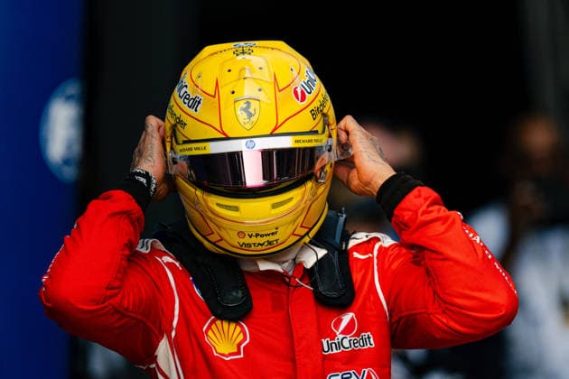 2026 Malaysian GP - Sepang Circuit - Pilots LEWIS HAMILTON (GBR) of Scuderia Ferrari HP Qualifying Parc Ferme on Saturday during the 2026 Formula 1 Gulf Air Bahrain Grand Prix in Malaysia at Sepang International Circuit on October 3, 2026. Photo by Tan Jun Da ABACAPRESS.COM Kuala Lumpur Malaysia Copyright: xJunxDaxTan ABACAx