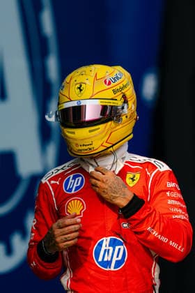 2026 Malaysian GP - Sepang Circuit - Pilots LEWIS HAMILTON (GBR) of Scuderia Ferrari HP Qualifying Parc Ferme on Saturday during the 2026 Formula 1 Gulf Air Bahrain Grand Prix in Malaysia at Sepang International Circuit on October 3, 2026. Photo by Tan Jun Da ABACAPRESS.COM Kuala Lumpur Malaysia Copyright: xJunxDaxTan ABACAx