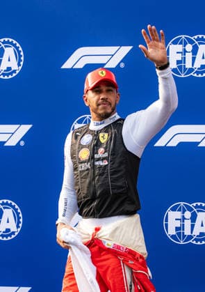 2026 Malaysian GP - Sepang Circuit - Pilots LEWIS HAMILTON 44 (GBR) of Scuderia Ferrari HP (Ferrari SF-26) MAX VERSTAPPEN 1 (NED) of Oracle Red Bull Racing (Red Bull Racing RB22) and ISACK HADJAR 6 (FRA) of Oracle Red Bull Racing (Red Bull Racing RB22) after qualifying top 3 on Saturday during the 2026 Formula 1 Gulf Air Bahrain Grand Prix in Malaysia at Sepang International Circuit in Kuala Lumpur, Malaysia, on October 3, 2026. Photo by Antoine Lapeyre Reveries Agency ABACAPRESS.COM Kuala Lumpur Malaysia Copyright: xAntoinexLapeyre ReveriesxAgency ABACAx