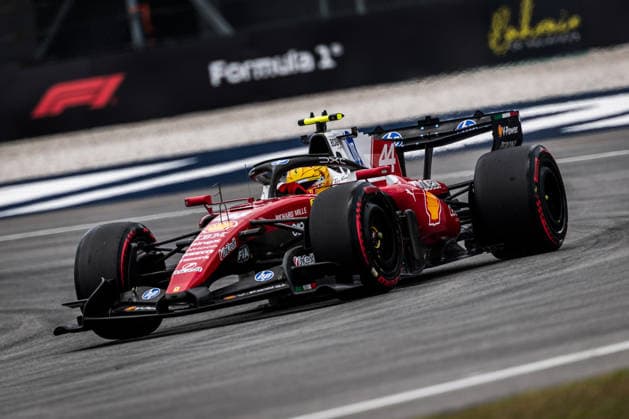 2026 Formula One Bahrain Grand Prix Sepang Circuit, Kuala Lumpur, Malaysia. 3.October.2026; Lewis Hamilton of Great Britain and Scuderia Ferrari HP during Free Practice 3 Formula One Bahrain Grand Prix Kuala Lumpur Sepang Circuit Malaysia Copyright: xJayxHiranox