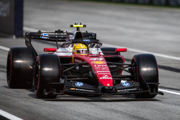 2026 Formula One Bahrain Grand Prix Sepang Circuit, Kuala Lumpur, Malaysia. 3.October.2026; Lewis Hamilton of Great Britain and Scuderia Ferrari HP during qualifying Formula One Bahrain Grand Prix Kuala Lumpur Sepang Circuit Malaysia Copyright: xJayxHiranox
