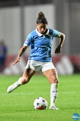 IPA89266983 - Antonietta Castiello of S.S. Lazio during the Serie A Women s League match between Roma and Lazio, the AS Roma vs. S.S. Lazio Women game, an Italian Serie A Women s League match in Rome, Italy, on October 3, 2026  Copyright: xClaudioxEnea IPAxSportx xx IPA89266983