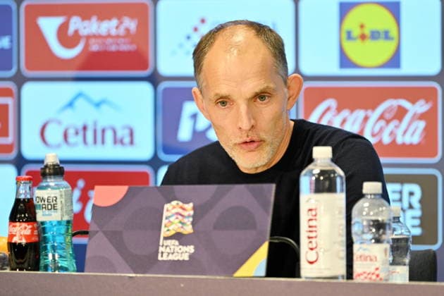 Croatia, Rijeka, 03.10.2026. Rujevica Stadium. Thomas Tuchel held a press conference, PK, Pressekonferenz after the match of the 3rd round of the League of Nations, Croatia - England. In the photo: Thomas Tuchel. Photo: Damir Krajac CROPIX Copyright: xxDamirxKrajacx tuchel2-031026