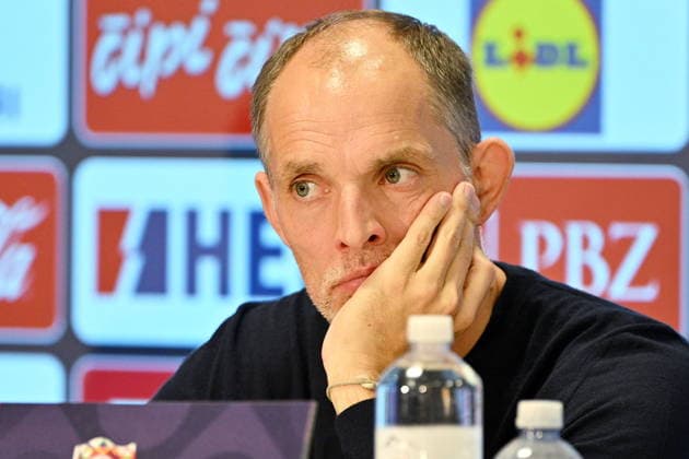 Croatia, Rijeka, 03.10.2026. Rujevica Stadium. Thomas Tuchel held a press conference, PK, Pressekonferenz after the match of the 3rd round of the League of Nations, Croatia - England. In the photo: Thomas Tuchel. Photo: Damir Krajac CROPIX Copyright: xxDamirxKrajacx tuchel8-031026